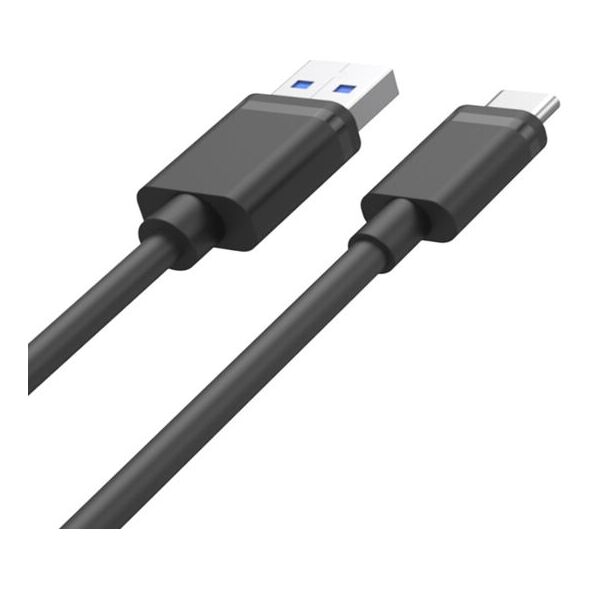 Kabel USB Unitek USB-A - USB-C 0.25 m Czarny (Y-C490BK)