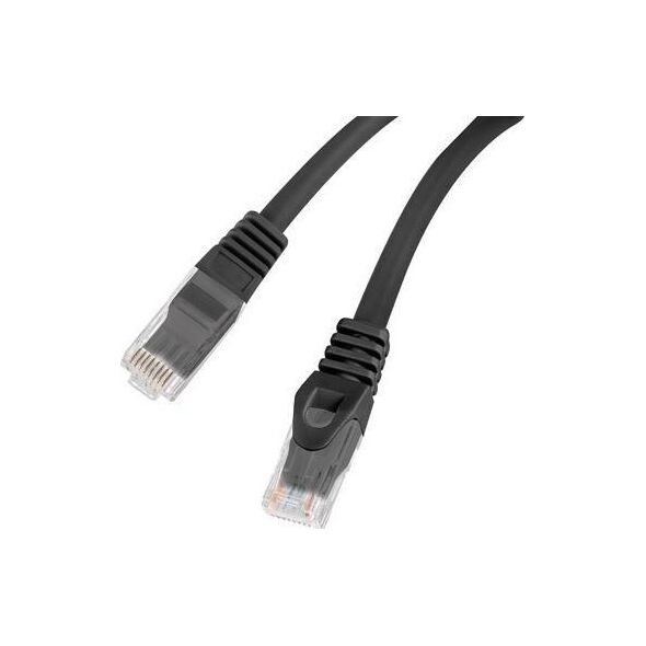 Lanberg PATCHCORD KAT.6 UTP LSZH CU 0.25M CZARNY FLUKE PASSED LANBERG