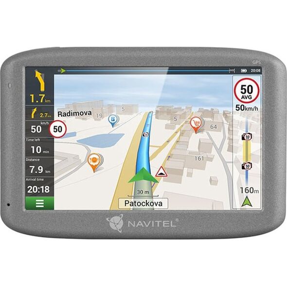 Nawigacja GPS Navitel E501 - system nawigacji, 5", TFT, Ekran dotykowy, Szary