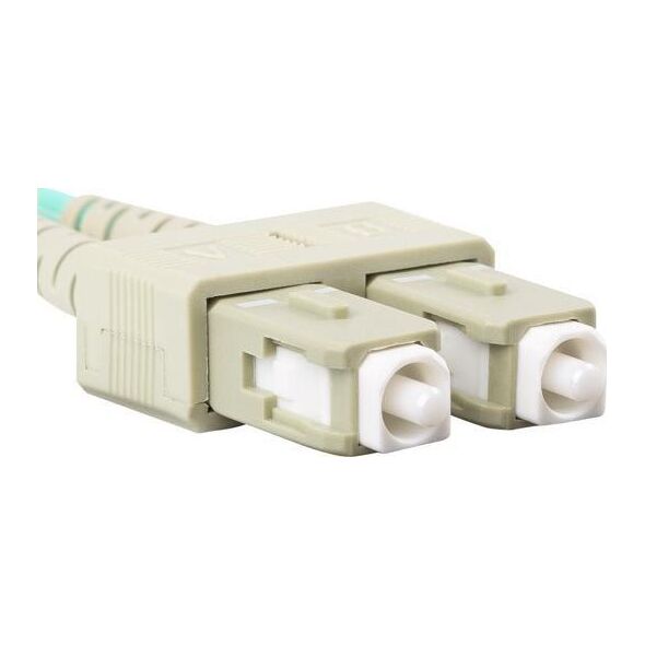 Lanberg PATCHCORD ŚWIATŁOWODOWY MM SC/UPC-SC/UPC DUPLEX 3.0MM OM3 50/125 LSZH 2M AQUA LANBERG