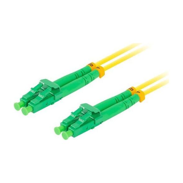 Lanberg PATCHCORD ŚWIATŁOWODOWY SM LC/APC-LC/APC DUPLEX 3.0MM LSZH G657A1 2M ŻÓŁTY LANBERG