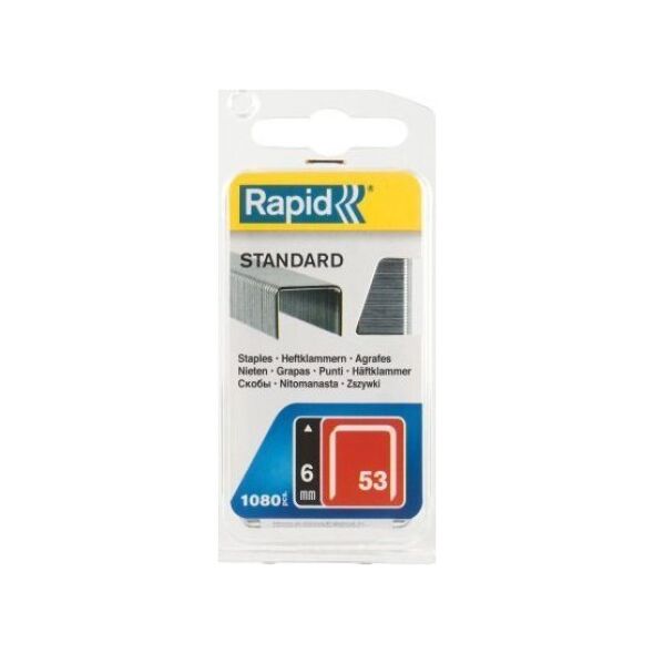 Rapid Zszywki Rapid z drutu cienkiego nr 53 (6 mm) - 1060 szt.