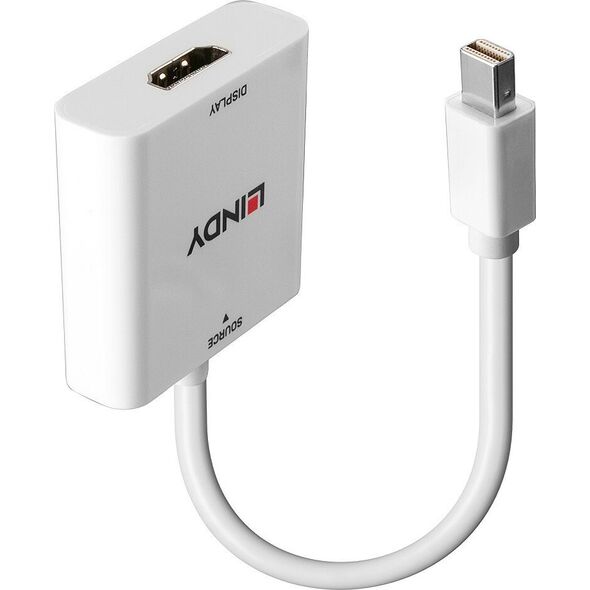 Adapter AV Lindy DisplayPort - HDMI biały (38319)