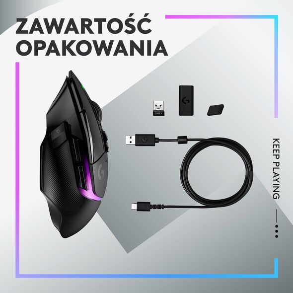 Mysz Logitech G502 X Plus  (910-006162)