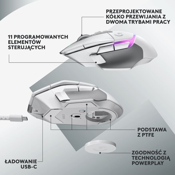Mysz Logitech G502 X Plus  (910-006171)
