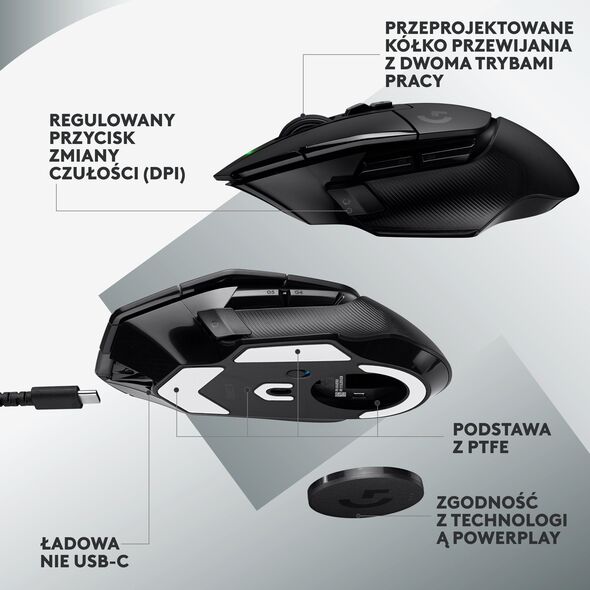 Mysz Logitech G502 X Lightspeed  (910-006180)