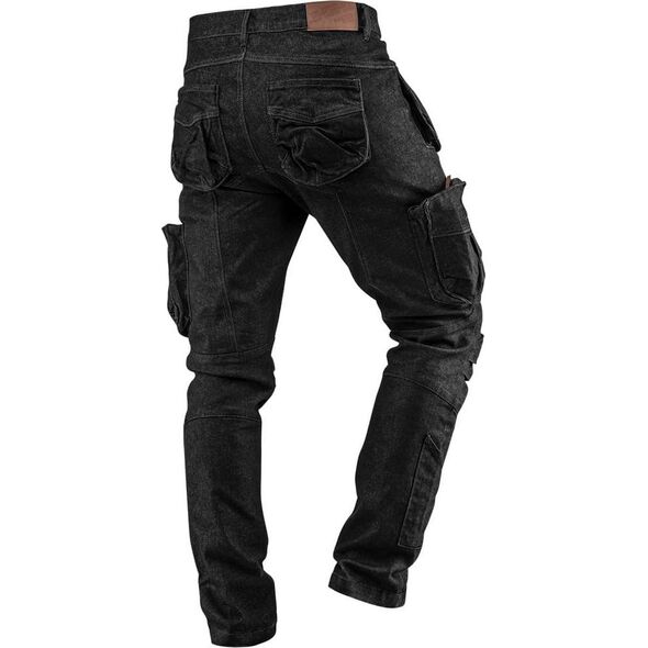Neo Spodnie robocze 5-kieszeniowe DENIM, czarne, rozmiar L