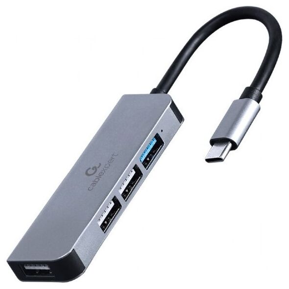 HUB USB Gembird GEMBIRD Hub USB 3.0 4-Porty 1 x USB 3.1 + 3 x USB 2.0 czarny
