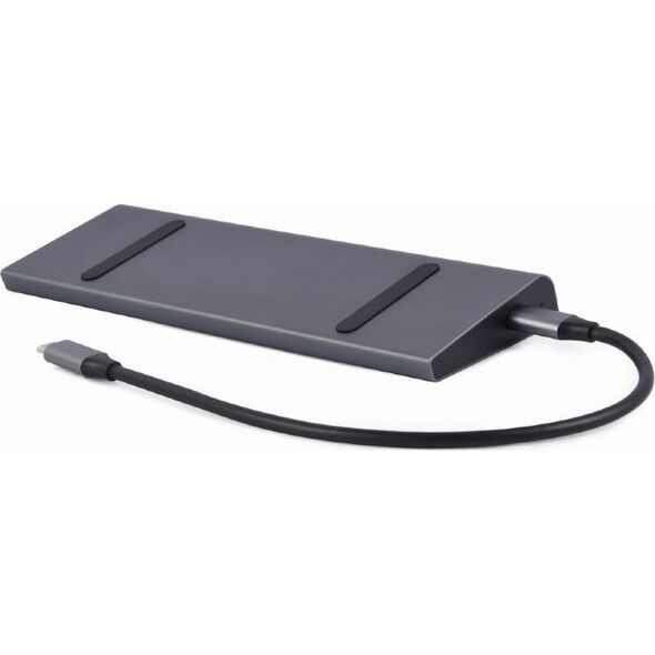Stacja/replikator Gembird Adapter USB-C 9w1, HDMI, USB-C PD, VGA, DP, USBx3, Audio, LAN