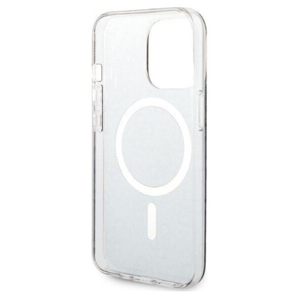 Guess Zestaw Guess GUBPP13LH4EACSK Case+ Charger iPhone 13 Pro czarny/black hard case 4G Print MagSafe NoSize