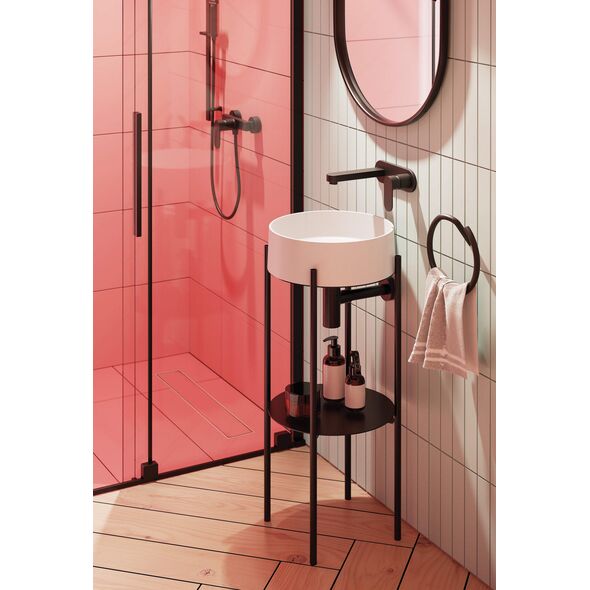 Bateria prysznicowa Deante Alpinia czarny (BGA N40M)