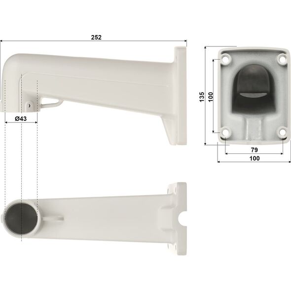 Kamera IP Omega KAMERA IP SZYBKOOBROTOWA ZEWNĘTRZNA OMEGA-50P36-24 - 5&nbsp|Mpx 4.6&nbsp|... 165&nbsp|mm