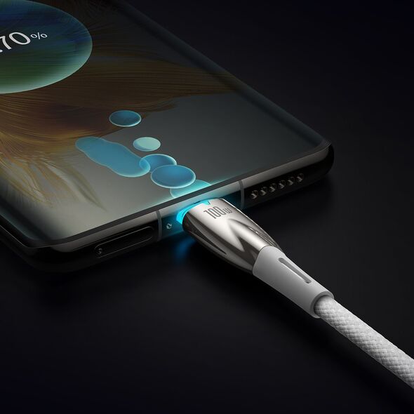 Kabel USB Baseus USB-C - USB-C 2 m Biały (CADH000802)