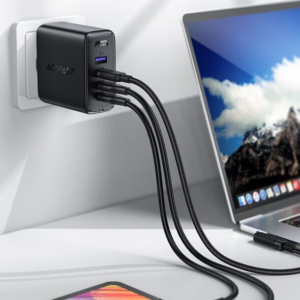 Ładowarka Acefast A37 1x USB-A 3x USB-C 3 A (187764125)