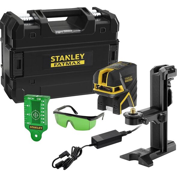 Stanley laser 2-punktowo-krzyżowy zielony , wbudowany akumul li-ion