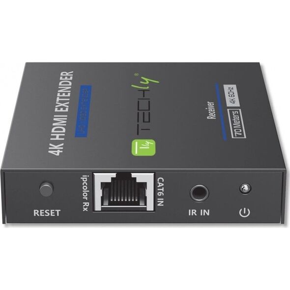System przekazu sygnału AV Techly Extender HDMI 4K*60Hz Cat.6/6a/7 Zero Latecy IR do 70m