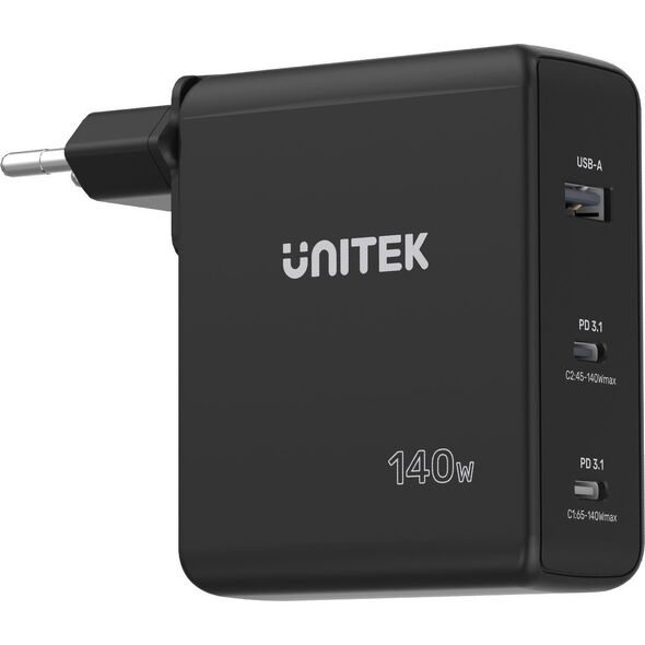 Ładowarka Unitek GaN 3 porty 140W (P1115A)