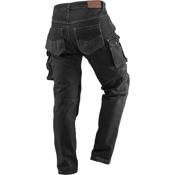 Neo Spodnie robocze DENIM, czarne, rozmiar XL