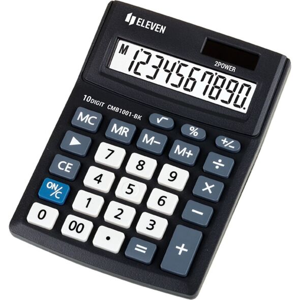 Kalkulator Eleven Eleven Kalkulator CMB1001-BK, czarna, biurkowy, 10 miejsc, podwójne zasilanie