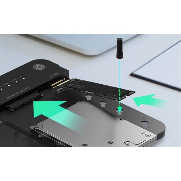 Stacja/replikator Icy Box IB-2915 USB-C (IB-2915MSCL-C31)