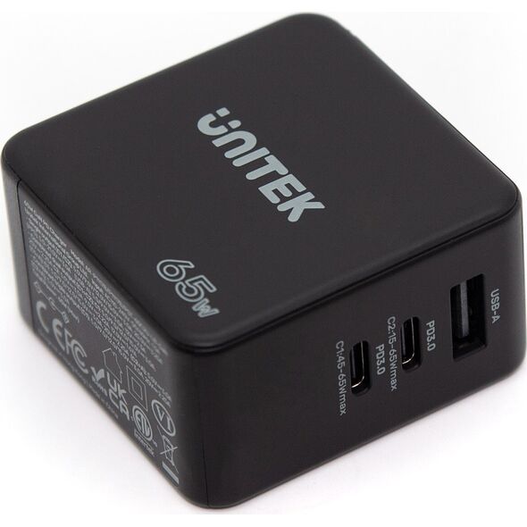 Ładowarka Unitek 1x USB-A 2x USB-C 3.25 A (P1117B)