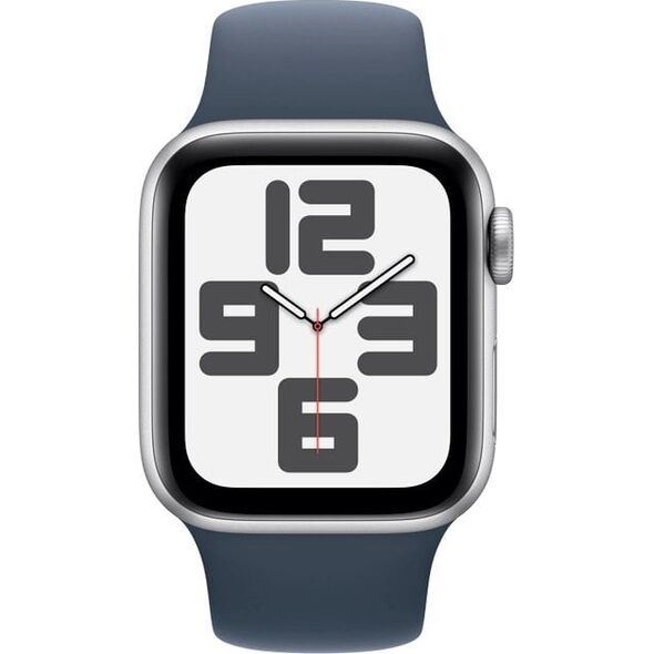 Smartwatch Apple Watch SE 2023 GPS 40mm Silver Alu Sport S/M Granatowy (MRE13QI/A)