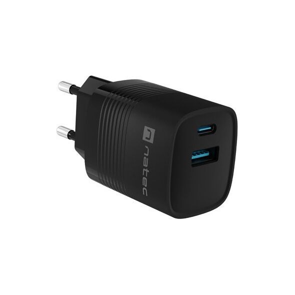 Ładowarka Natec Ribera GAN 1x USB-A 1x USB-C 30W (NUC-2141)