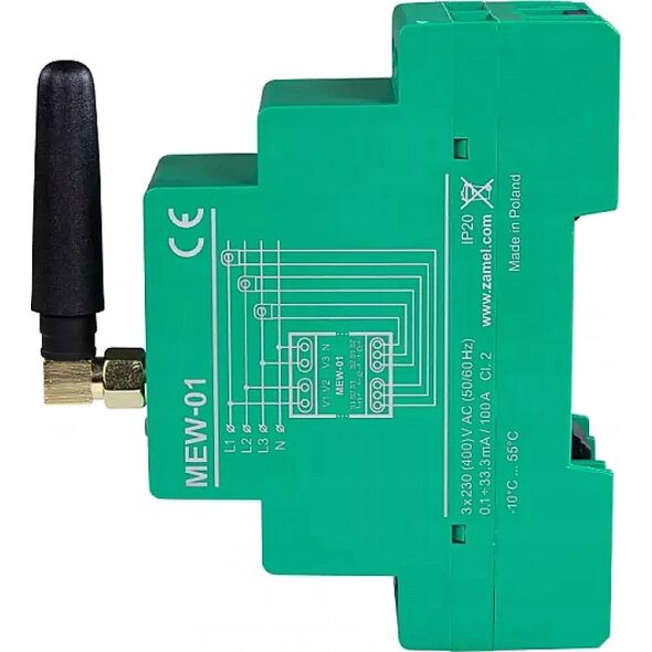 Zamel MONITOR ENERGII ELEKTRYCZNEJ MEW-01/ANT-1F JEDNOFAZOWY ZAMEL
