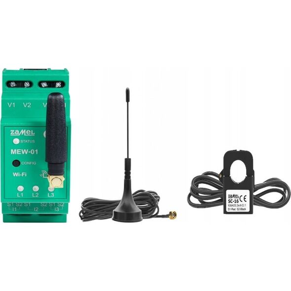Zamel MONITOR ENERGII ELEKTRYCZNEJ MEW-01/ANT-1F JEDNOFAZOWY ZAMEL