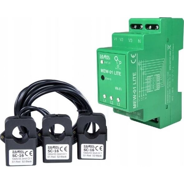 Zamel MONITOR ENERGII ELEKTRYCZNEJ MEW-01/LITE SUPLA TRÓJFAZOWY ZAMEL