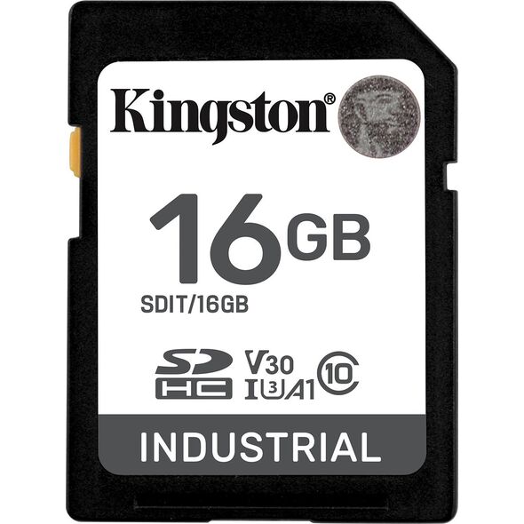 Karta Kingston Industrial SDHC 16 GB UHS-I/U3 A1 V30 (SDIT/16GB)