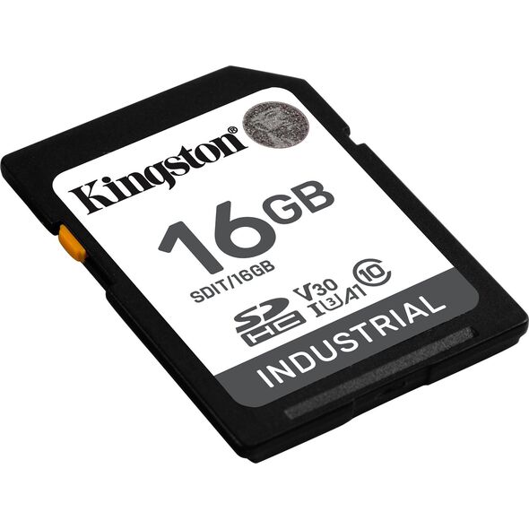 Karta Kingston Industrial SDHC 16 GB UHS-I/U3 A1 V30 (SDIT/16GB)