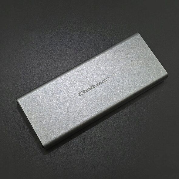 Kieszeń Qoltec Obudowa/kieszeń Qoltec na dysk M.2 SSD | SATA | NGFF | USB 3.0 | Super speed 5Gb/s | 2TB | Srebrny
