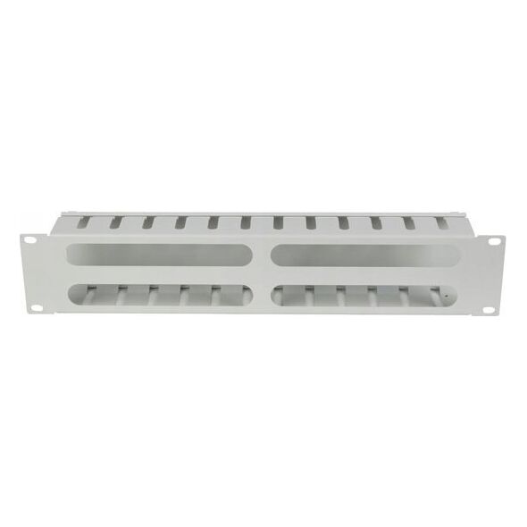 Organizer Lanberg Organizer kabli Lanberg AK-1705-S 19" 2U z zaślepką typ A szary