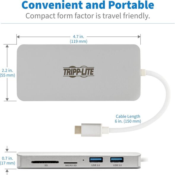 Adapter USB Eaton Adapter USBC DOCK,HDMI/ETHRNT/SD CARD U442-DOCK11-S