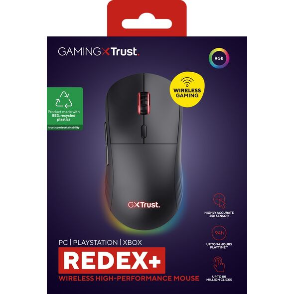 Mysz Trust Mysz bezprzewodowa GXT927 REDEX+ High Perf