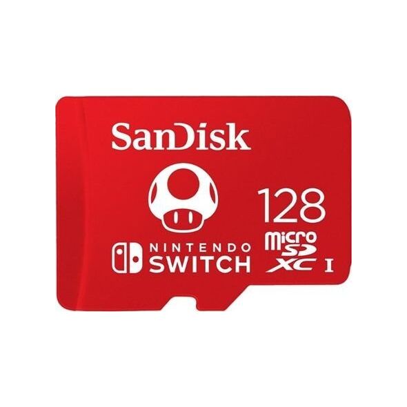 Karta SanDisk Nintendo Switch MicroSDXC 128 GB Class 10 UHS-I/U3 A1 V30 (SDSQXAO-128G-GNC)