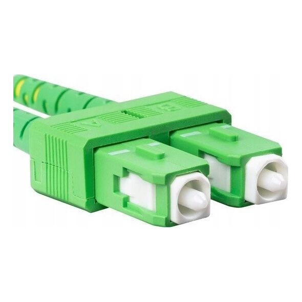 Lanberg Patchcord światłowodowy Lanberg SM LC/UPC-SC/APC DUPLEX 3.0MM LSZH G657A1 0.5m żółty