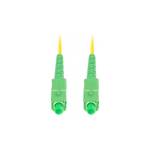 Lanberg Patchcord światłowodowy Lanberg SM SC/APC-SC/APC SIMPLEX 3.0MM LSZH G657A1 5m żółty
