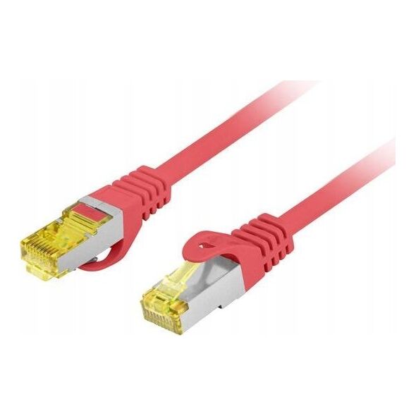 Lanberg Patchcord Lanberg S/FTP kat.6A 3m LSZH CU fluke passed czerwony