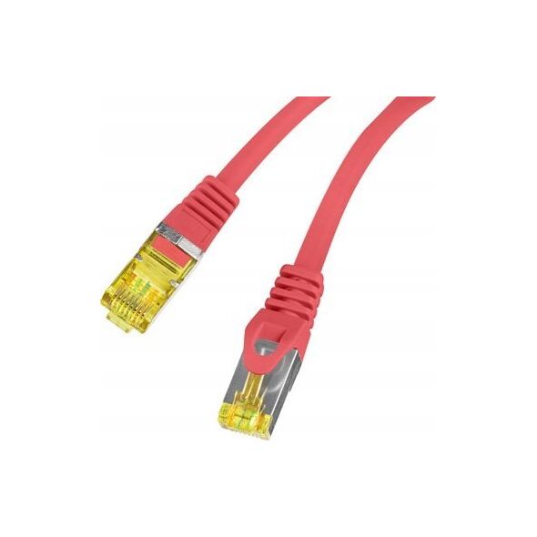 Lanberg Patchcord Lanberg S/FTP kat.6A 3m LSZH CU fluke passed czerwony