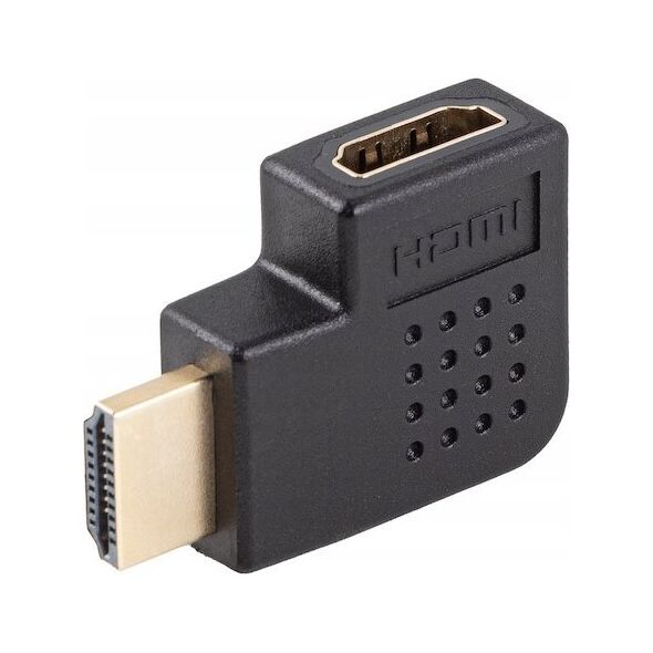 Adapter AV Lanberg Adapter Lanberg HDMI(M) -> HDMI(F) 4K kątowy prawo czarny