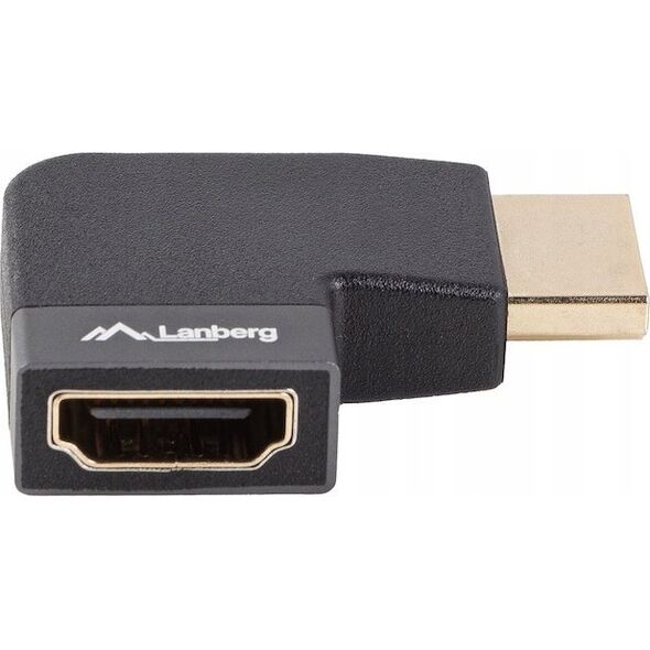 Adapter AV Lanberg Adapter Lanberg HDMI(F)->HDMI(F) 8K kątowy lewo aluminimum srebrny