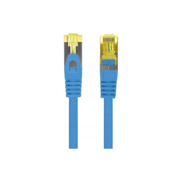 Lanberg Patchcord Lanberg S/FTP kat.6A 5m LSZH CU fluke passed niebieski