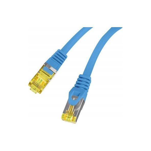 Lanberg Patchcord Lanberg S/FTP kat.6A 5m LSZH CU fluke passed niebieski