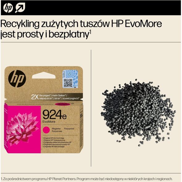 HP HP INC Atrament HP 924e EvoMore Magenta Original Ink Car