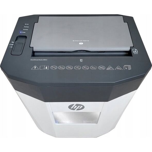 Niszczarka HP Niszczarka HP ONESHRED Auto 80CC, biało-szara