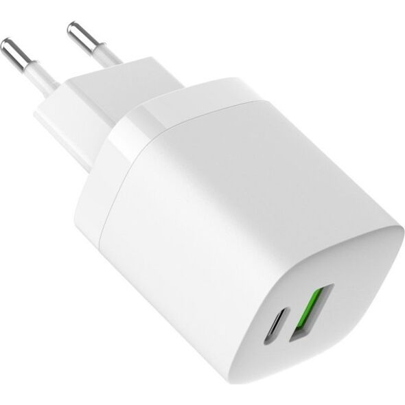 Ładowarka Art ŁADOWARKA SIECIOWA GaN PD/QC 4.0 1x USB-C 1x USB-A 30W ART