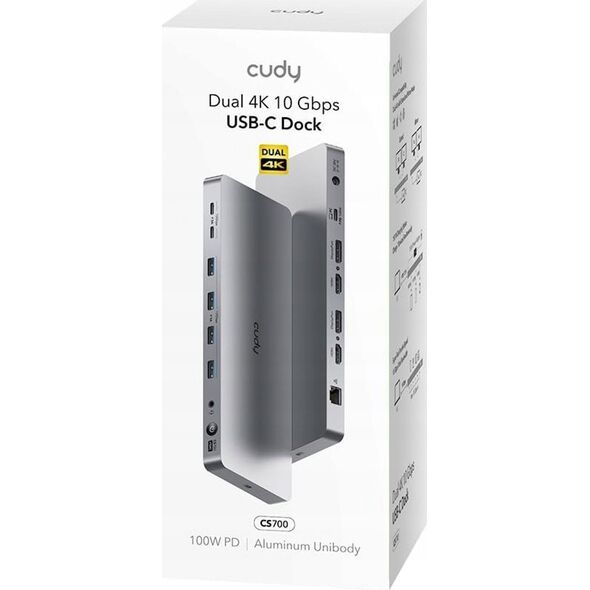 Stacja/replikator Cudy Stacja dokujšca CS70013-in-1 Dual 4K