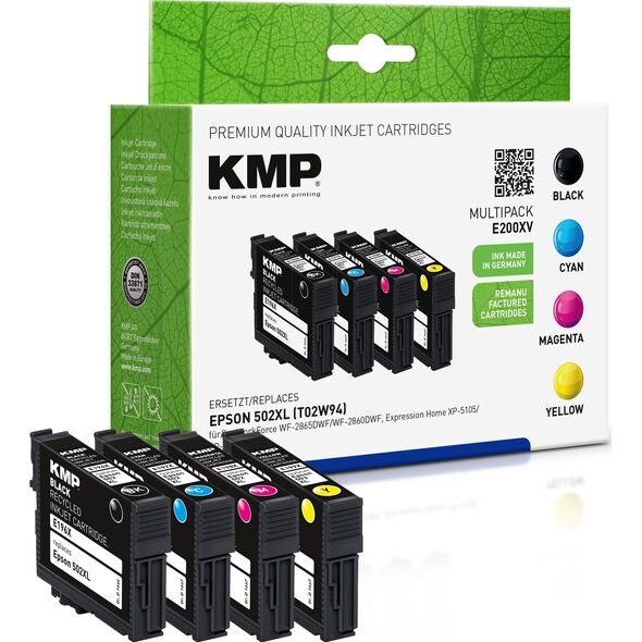 KMP Printtechnik AG KMP Patrone Epson Pro WF-2865DWF ers. 502XL T02W64 bk,c,m,y remanufactured